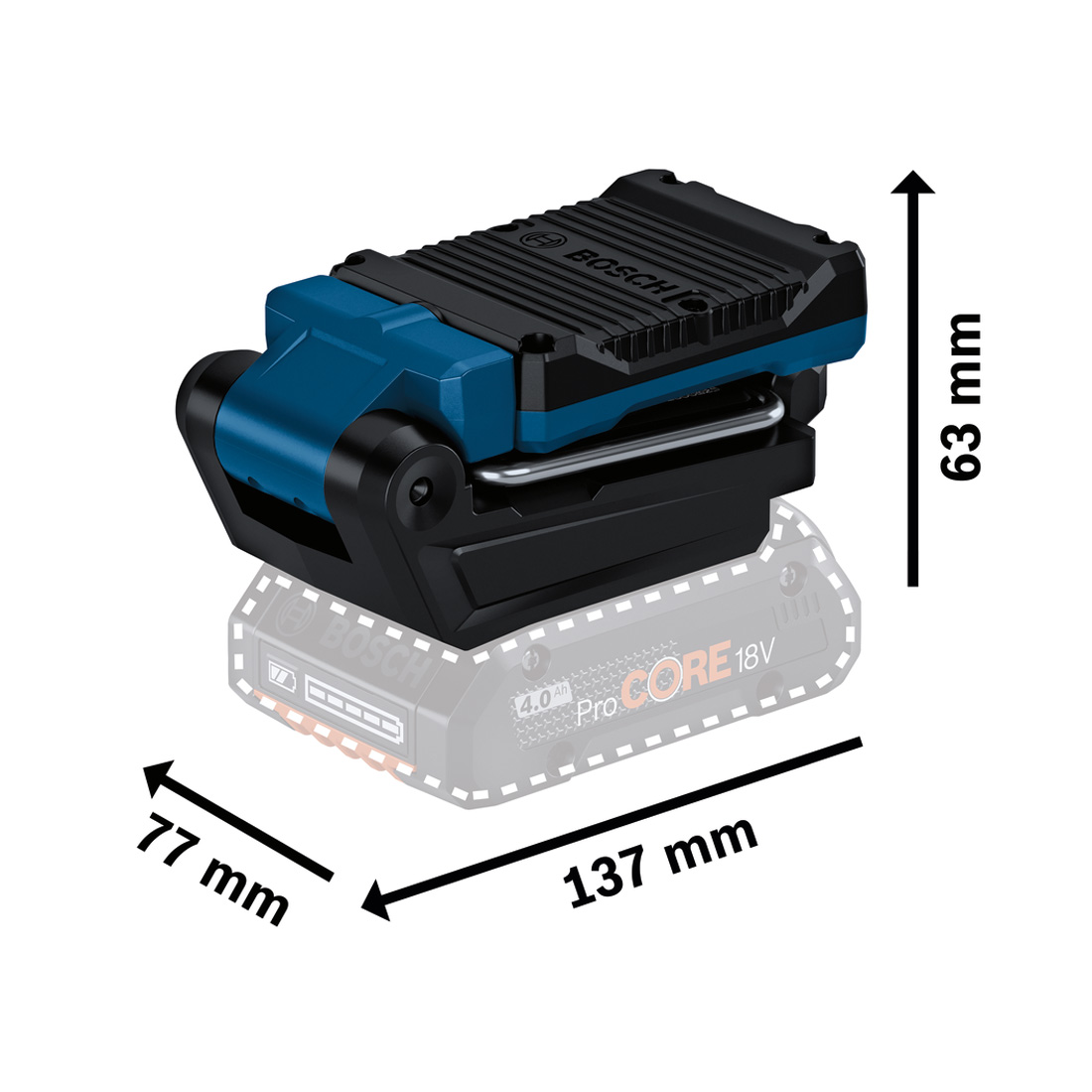 Bosch GLI 18V-800 Akku-Leuchte (0 601 443 600)