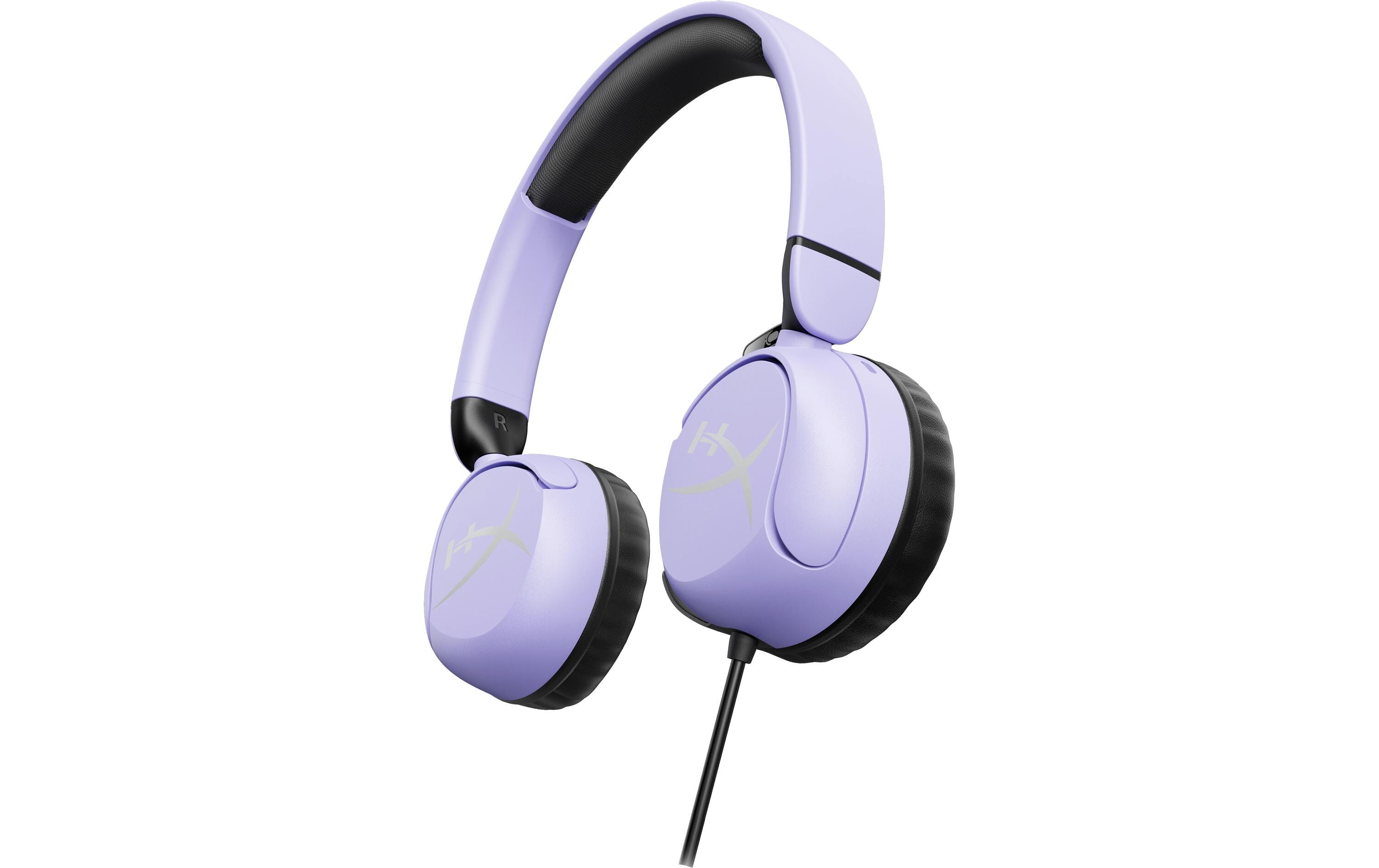 Headset Cloud Mini Lavendel/SchwarzKomfortables Kinder-Gaming-Headset für PC und Spielkonsolen