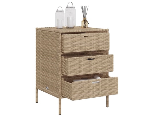 VIDAXL - Armoire de jardin Armoire de rangement de jardin beige 55x59x80 cm résine tres...