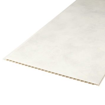 Dumapan wandpaneel PVC wit beton 3.9m2, afm.260x37,5cm