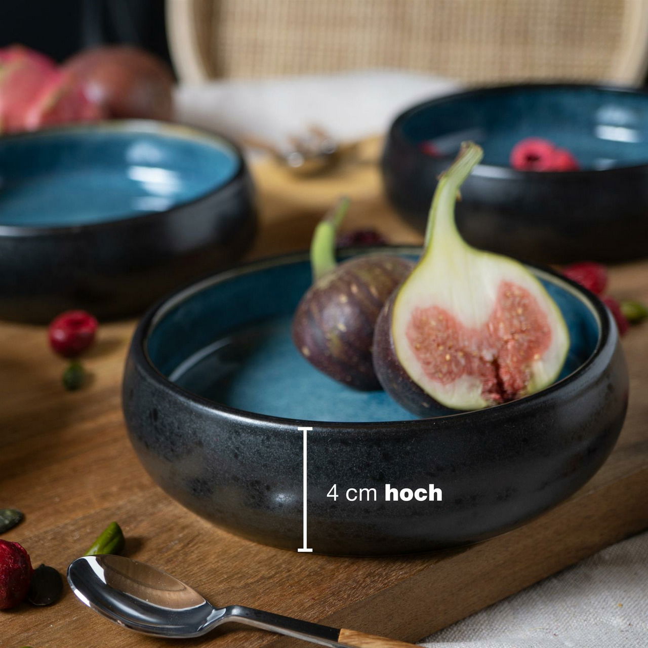Moritz & Moritz Dessertschale blau 4-tlg. Reaktiv