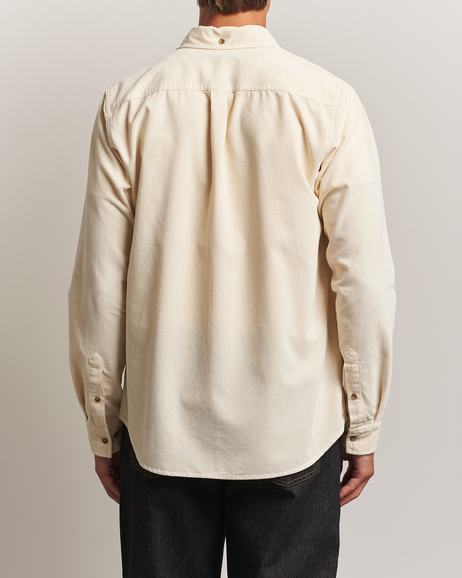Les Deux Konrad Pinwale Corduroy Shirt Ivory