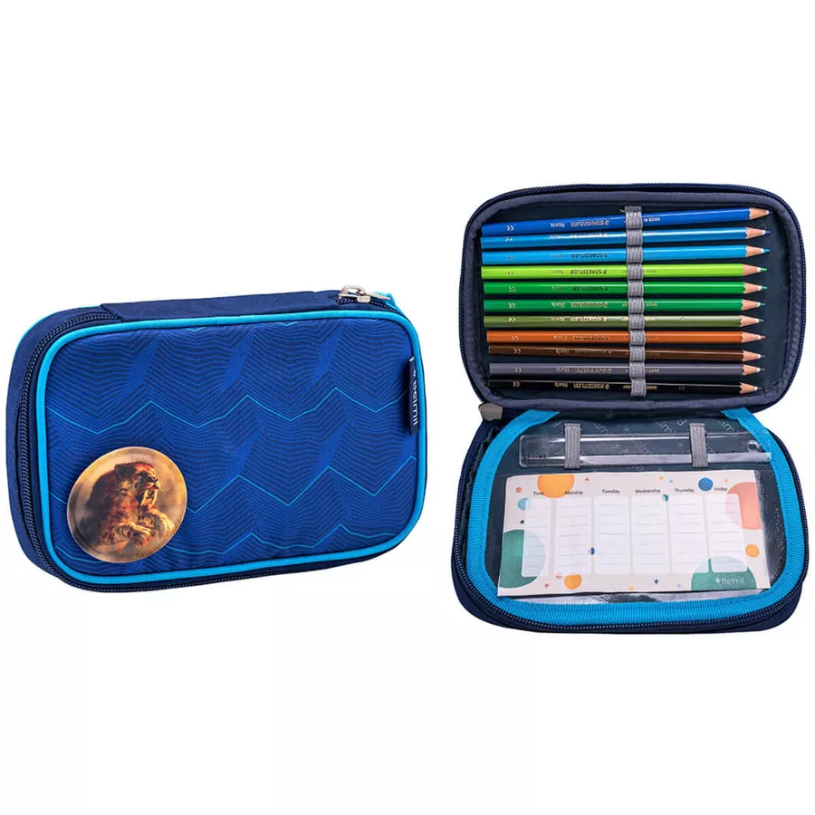 Belmil Schulranzen Premium Smarty Plus Set 5-teilig Estate Blue