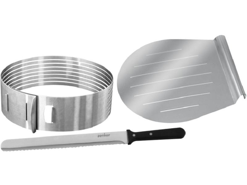 Zenker Tortenbodenschneider Silber Ausziehbarer Tortenschneider