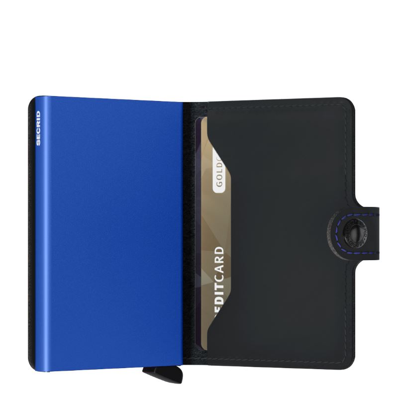 Secrid Mini Wallet Matte Black Blue