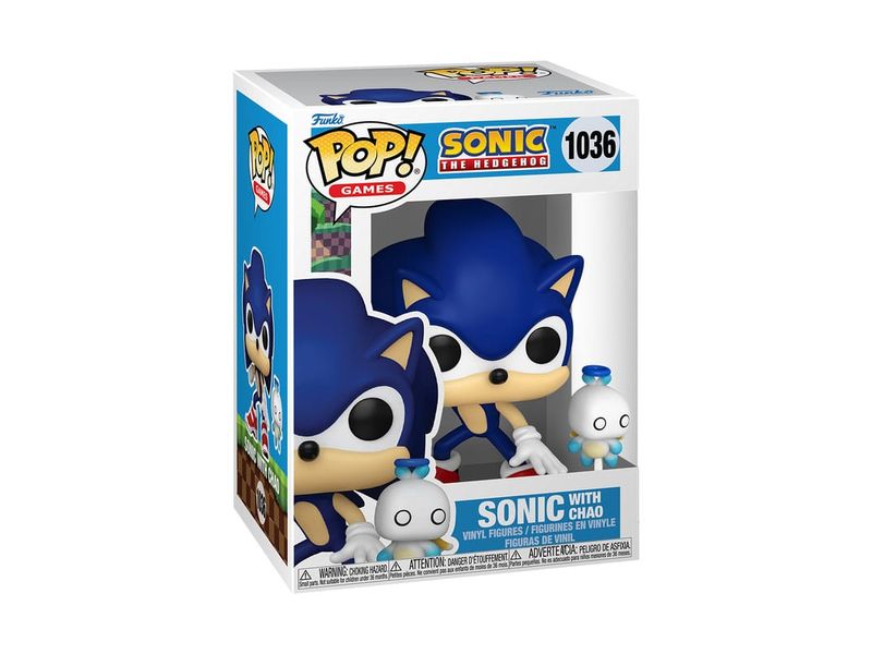 Funko Figur POP! Sonic mit Chao (1035) Sammelfigur aus dem Sonic-Universum