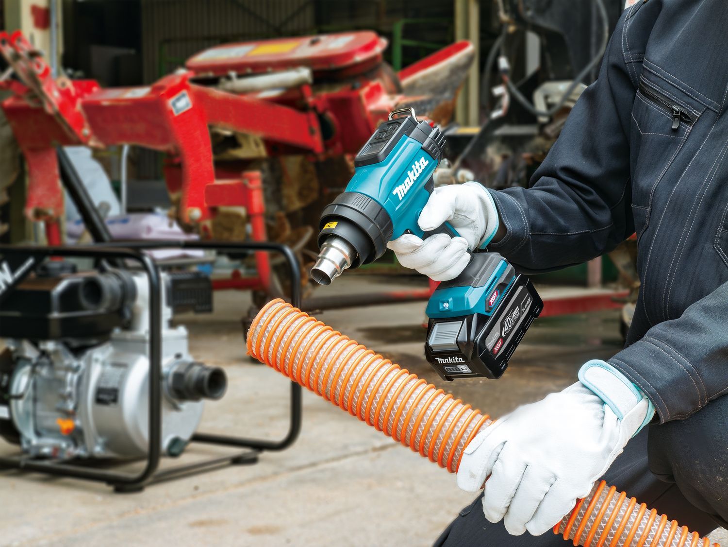 Makita HG001GZ Accu heteluchtpistool XGT 40V Max Basic Body