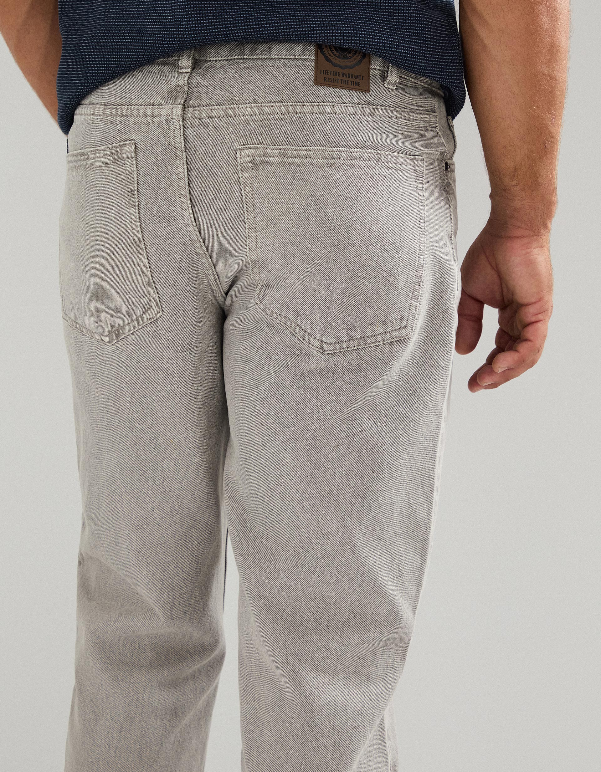 Calças 'Relaxed Fit', Homem, Cinzento
