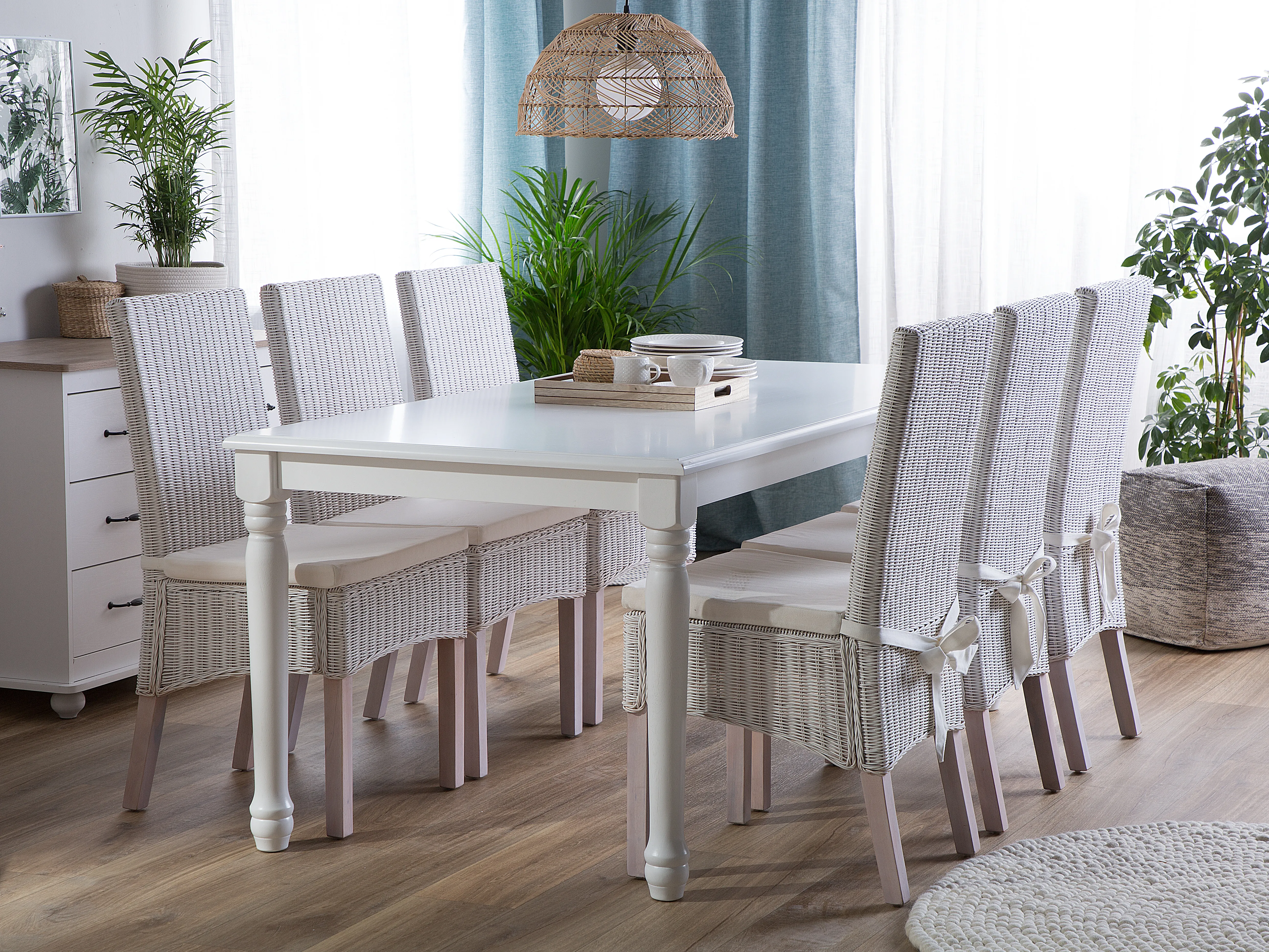 Eettafel CARY Wit 90 cm 180 cm