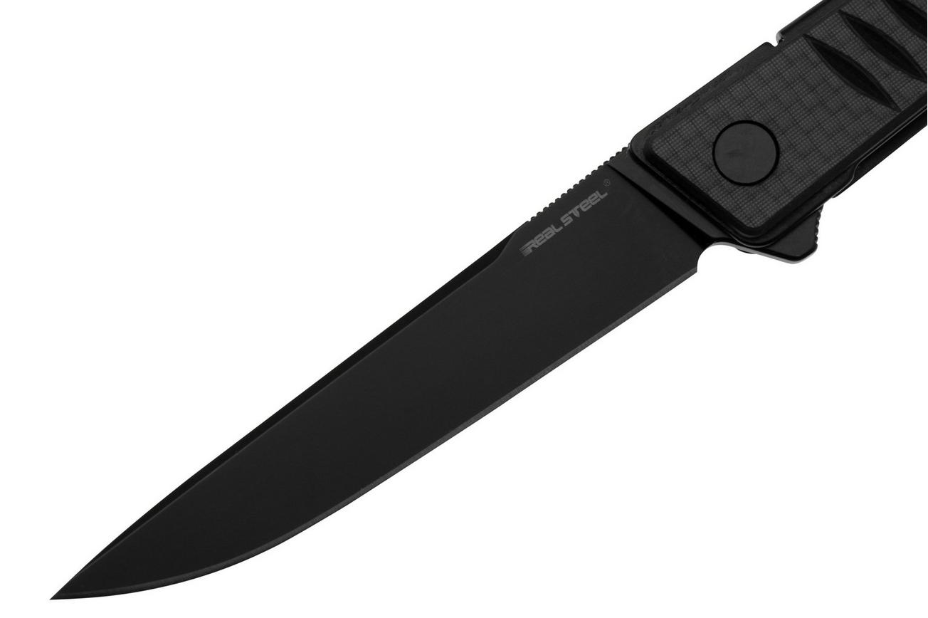 Real Steel Kikashi 8071CB, Black PVD 14C28N, Carbon Fiber G10, zakmes