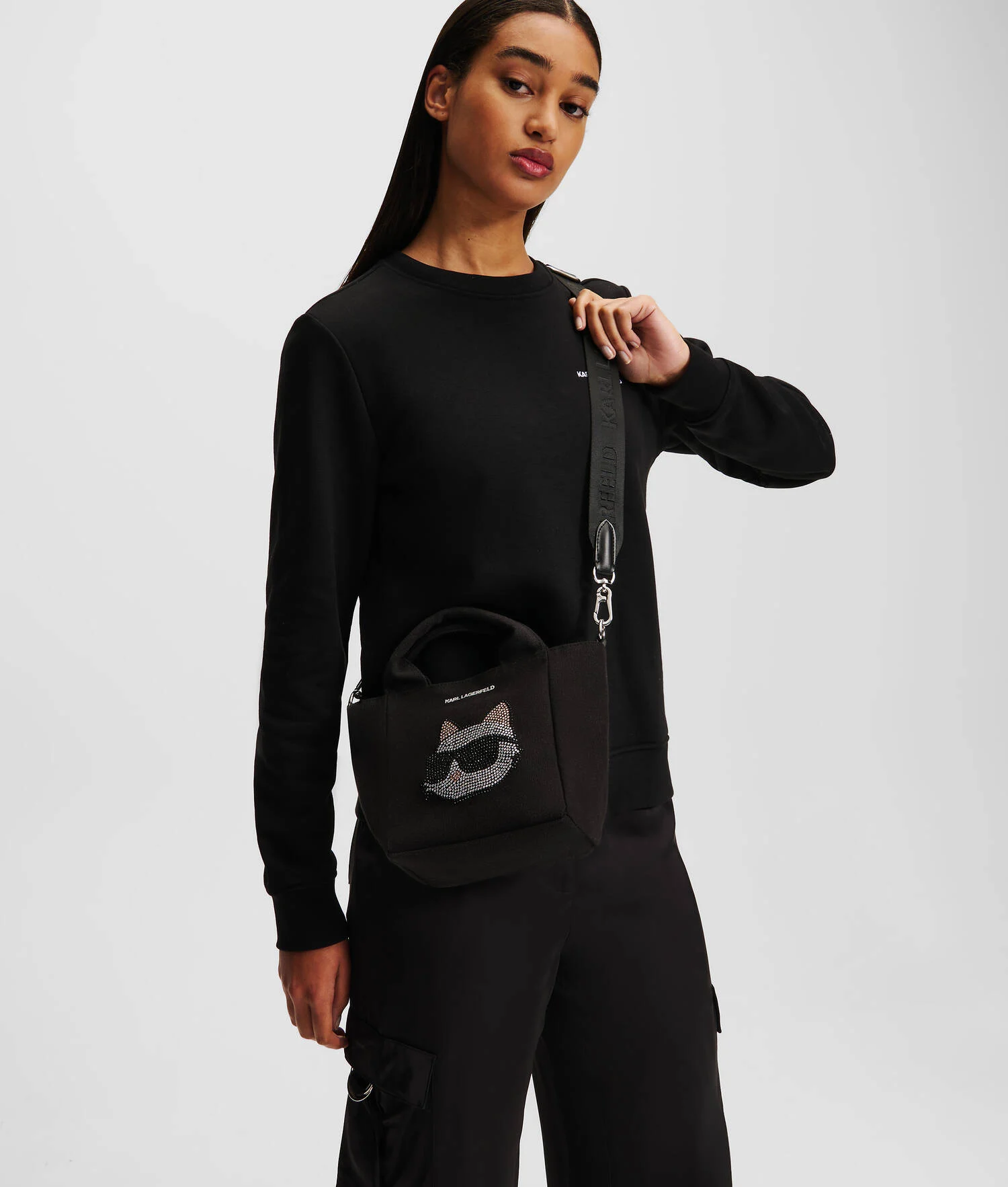 CABAS AVEC STRASS K/IKONIK CHOUPETTE