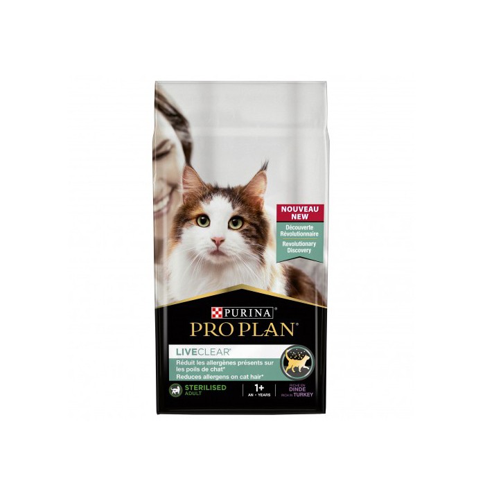 PRO PLAN LiveClear Sterilised Adult à la Dinde - Croquettes pour chat