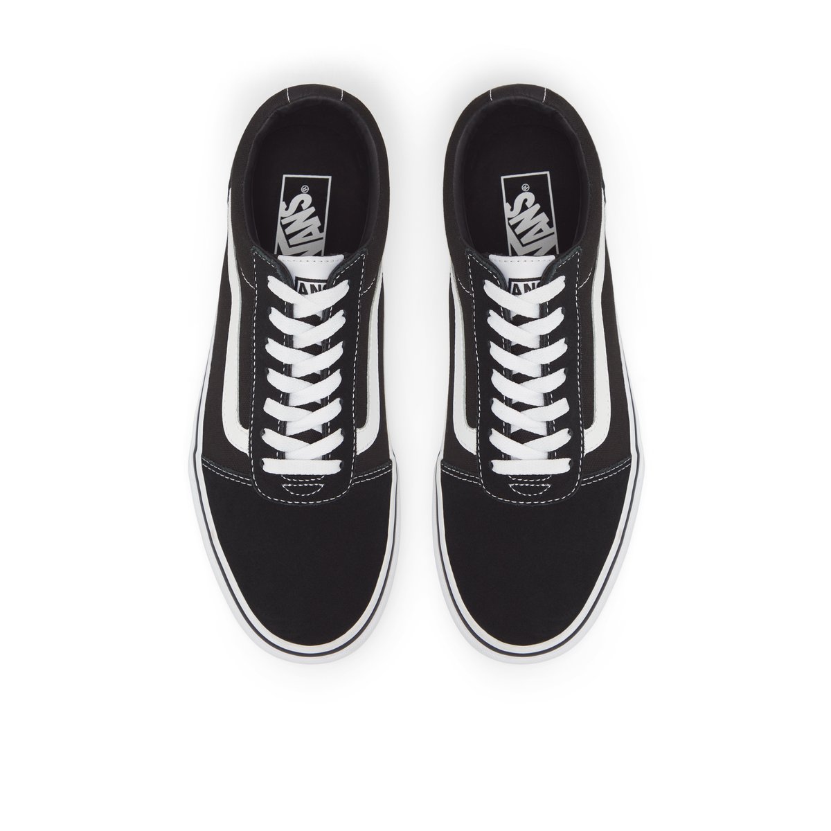 VANS-Ward-m-Baskets de skate - Talon plat - Noir/Blanc