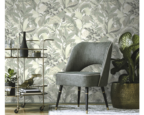 Vliesbehang 10202-07 Elle Decoration 2 Bloemengroen