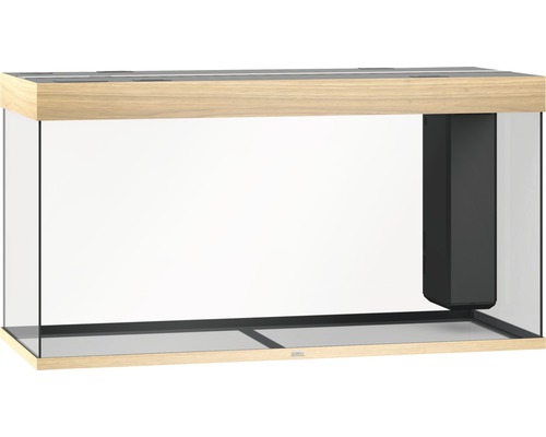 JUWEL Rio 350 aquarium met LED-verlichting, pomp, filter, verwarming (zonder kast), licht hout