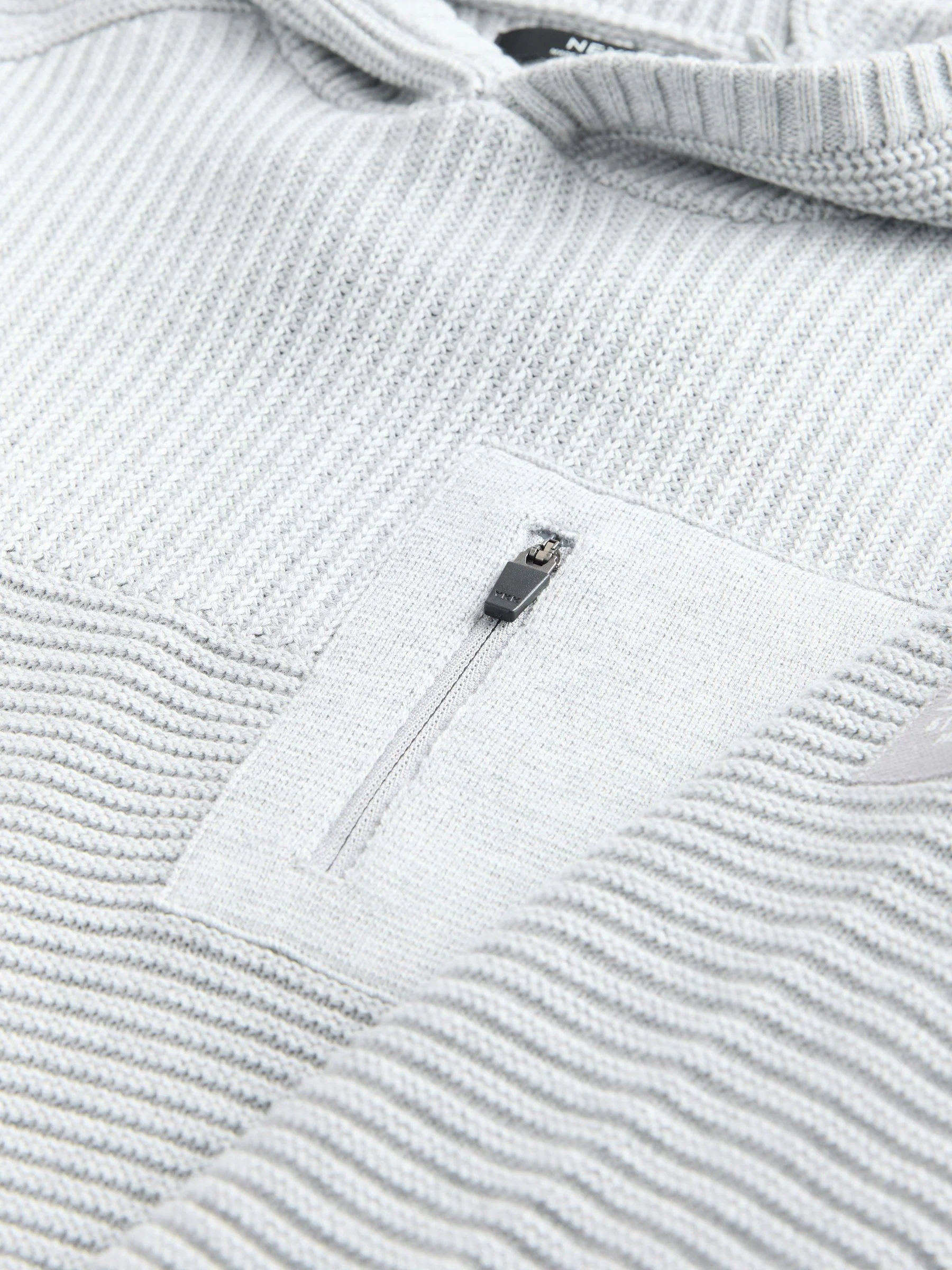 Grijs - Utility gebreide hoodie (3-16jr)