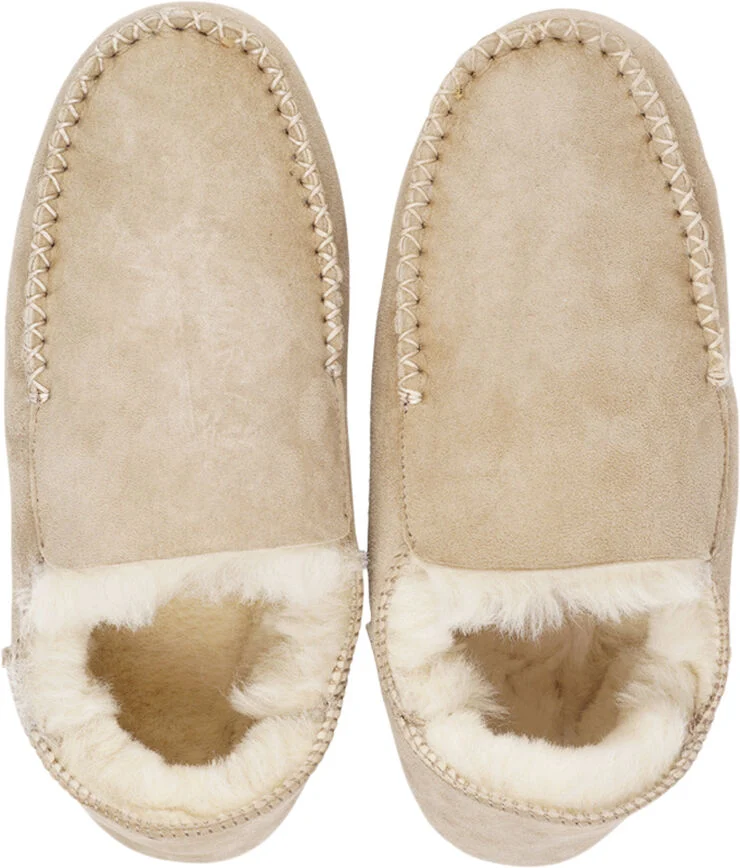Lovelies PUMORI - DOUBLE FACED SHEARLING SLIPPERS - 8 PAIRS Croissant