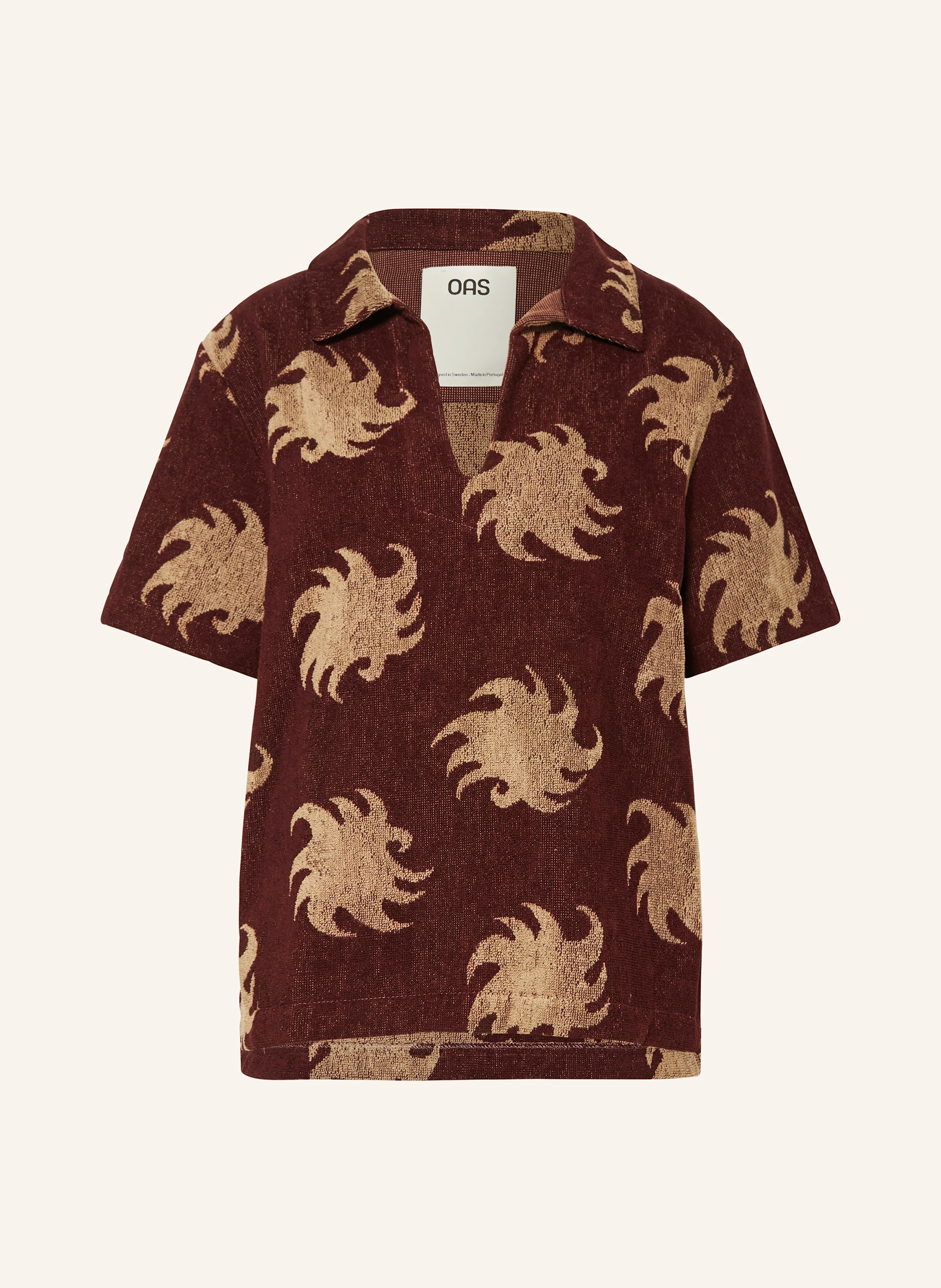 OAS Frottee-Poloshirt MOCHA EMBER JAFFA