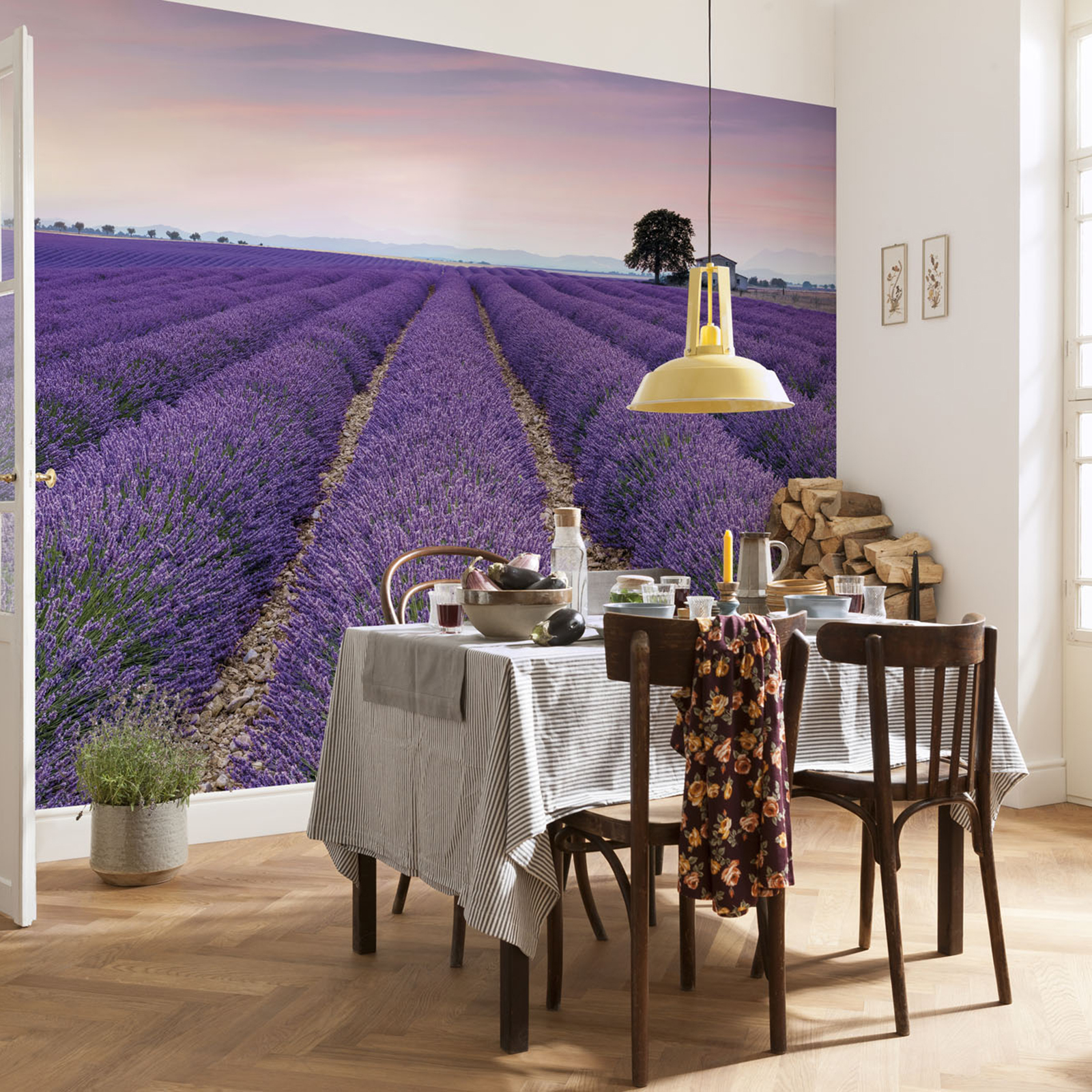 Vlies-Fototapete PROVENCE - lavendel - 400x260 cm