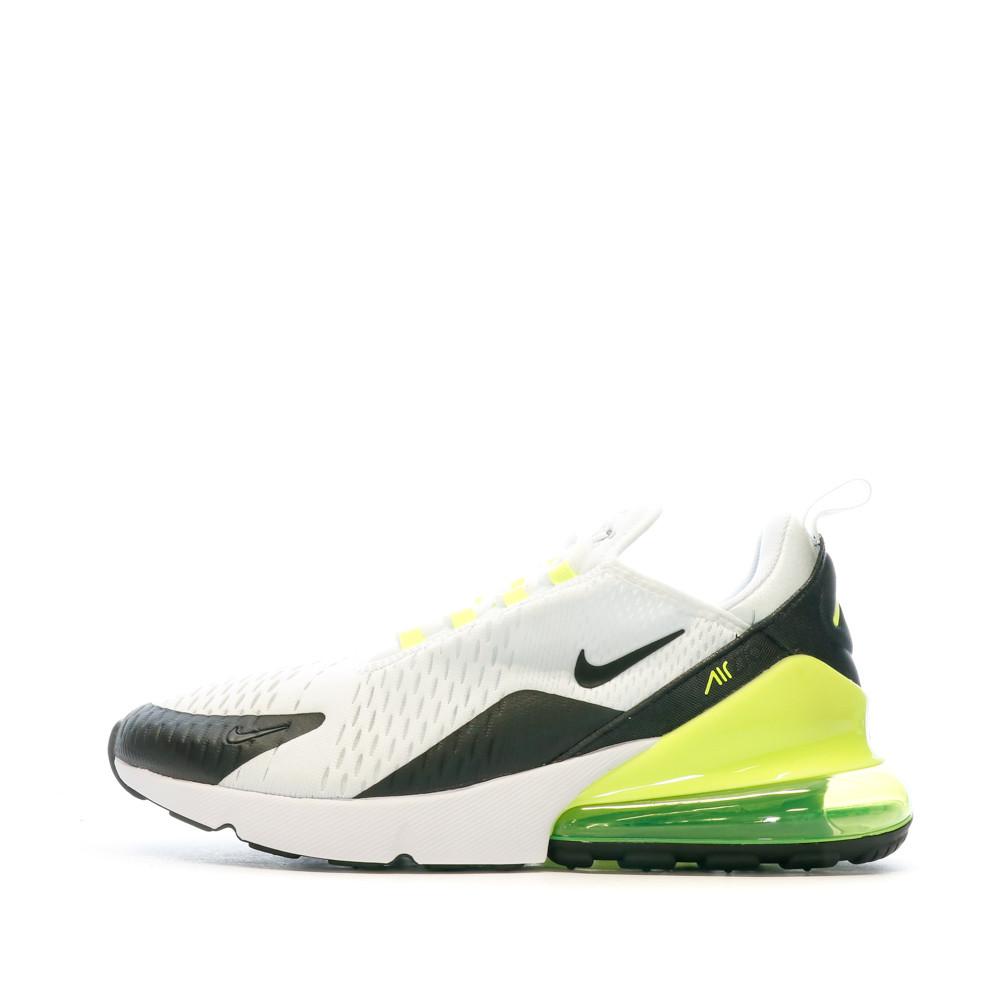 Nike Baskets Blanches/Jaune Homme Nike Air Max 270