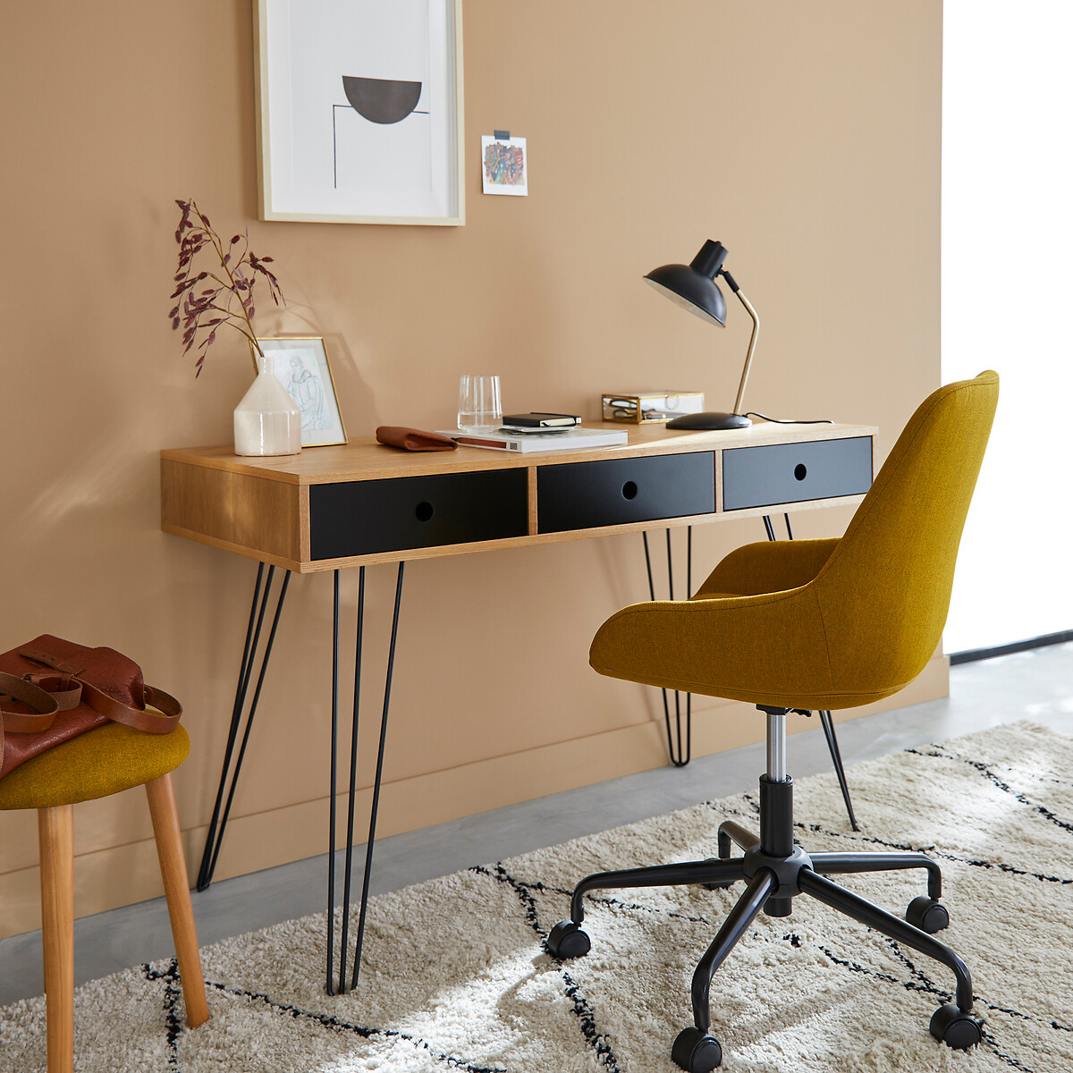 LA REDOUTE INTERIORS<br>Escrivaninha com 3 gavetas Watford