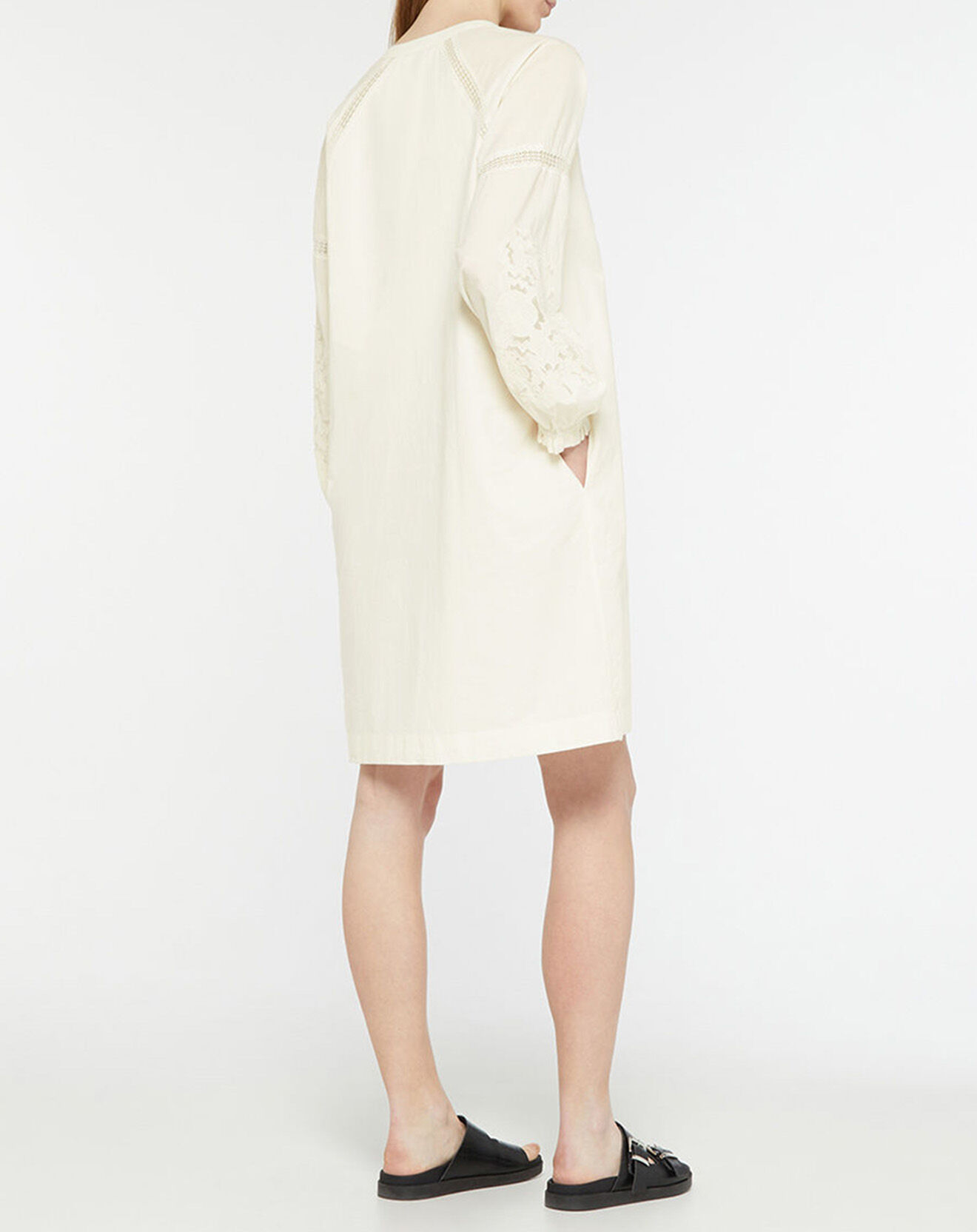 Galeries Lafayette Robe en Coton Bio Paphos écrue