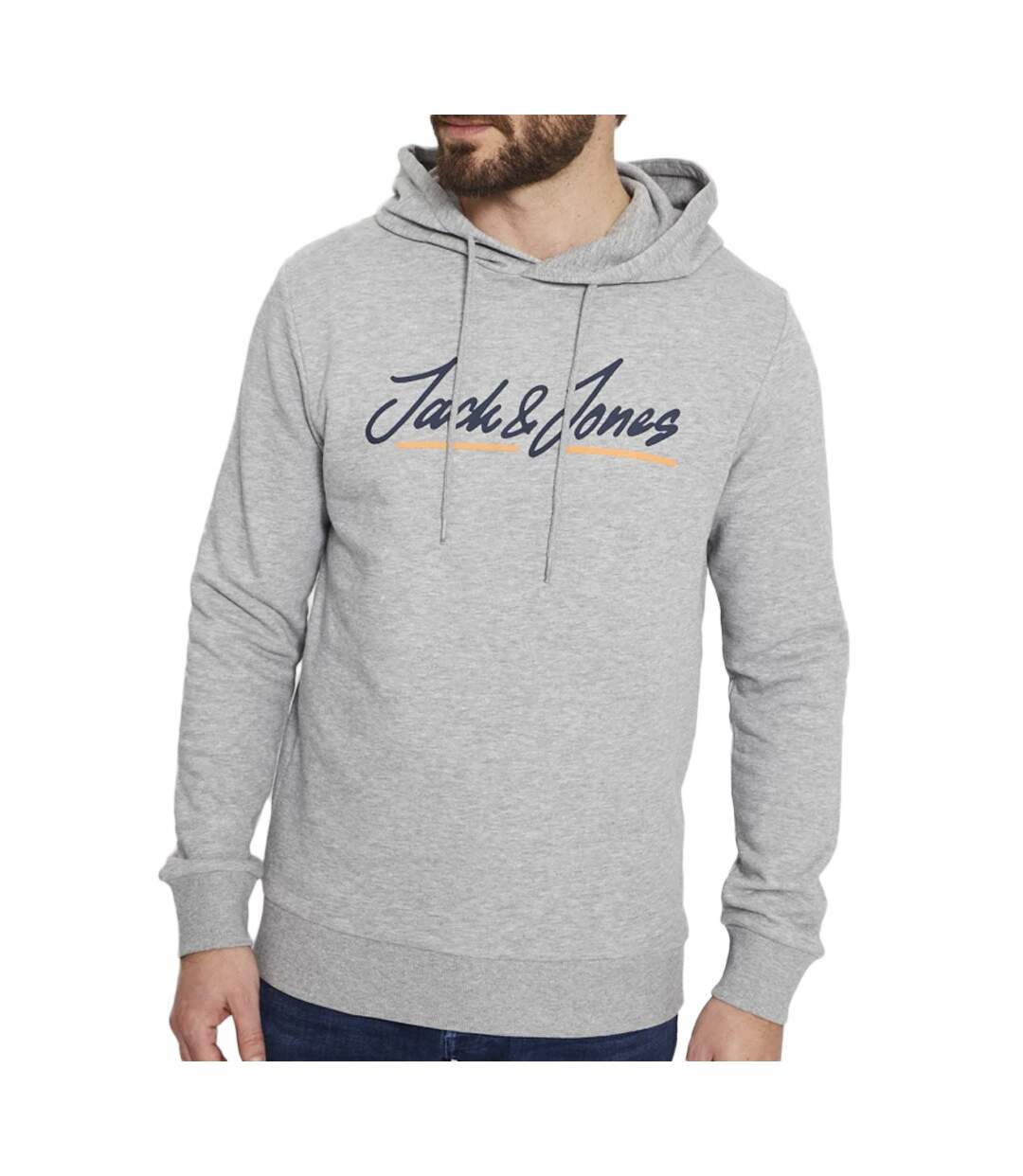 Sweat à Capuche Gris Homme Jack & Jones Upscale
