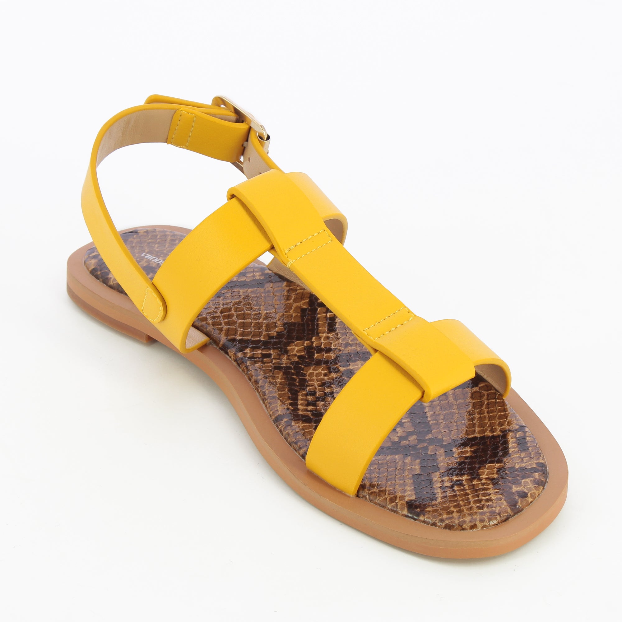 Sandales plates-Sandales plates Astrid jaunes