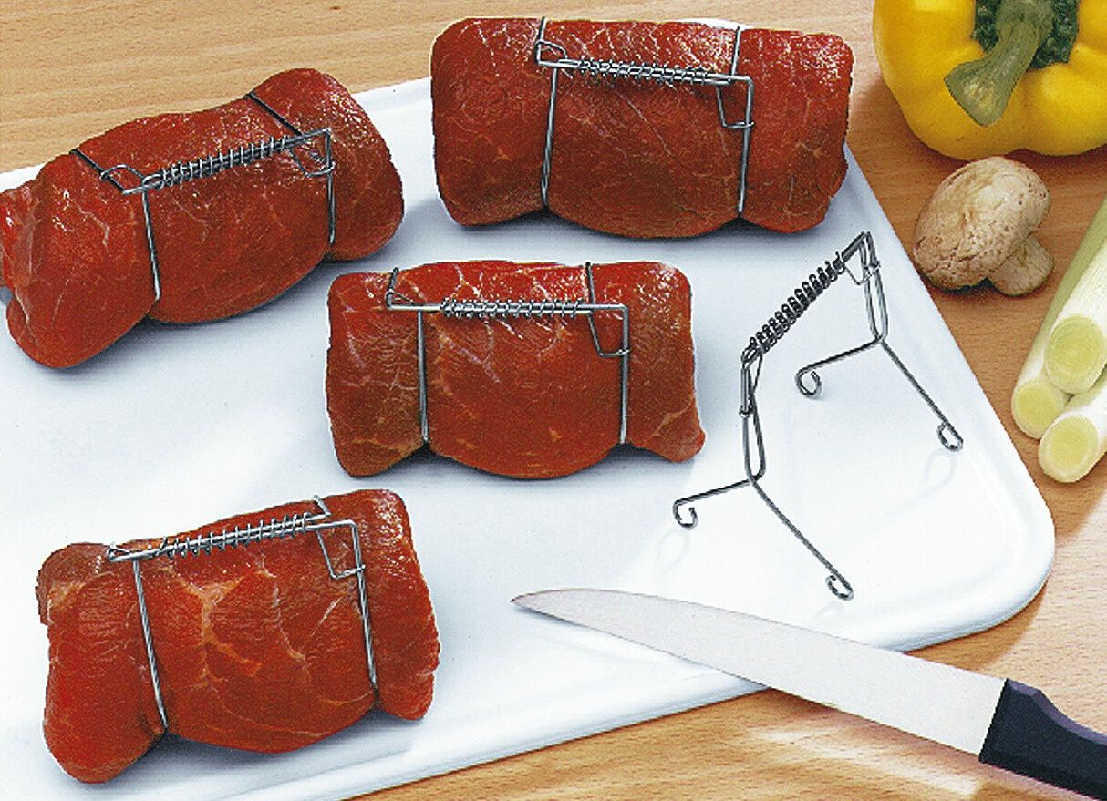 Rouladenklammern, 10-teilig, aus rostfreiem Edelstahl
