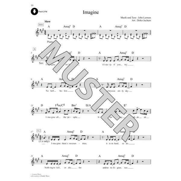 Schott Rock Ballads Alto Sax