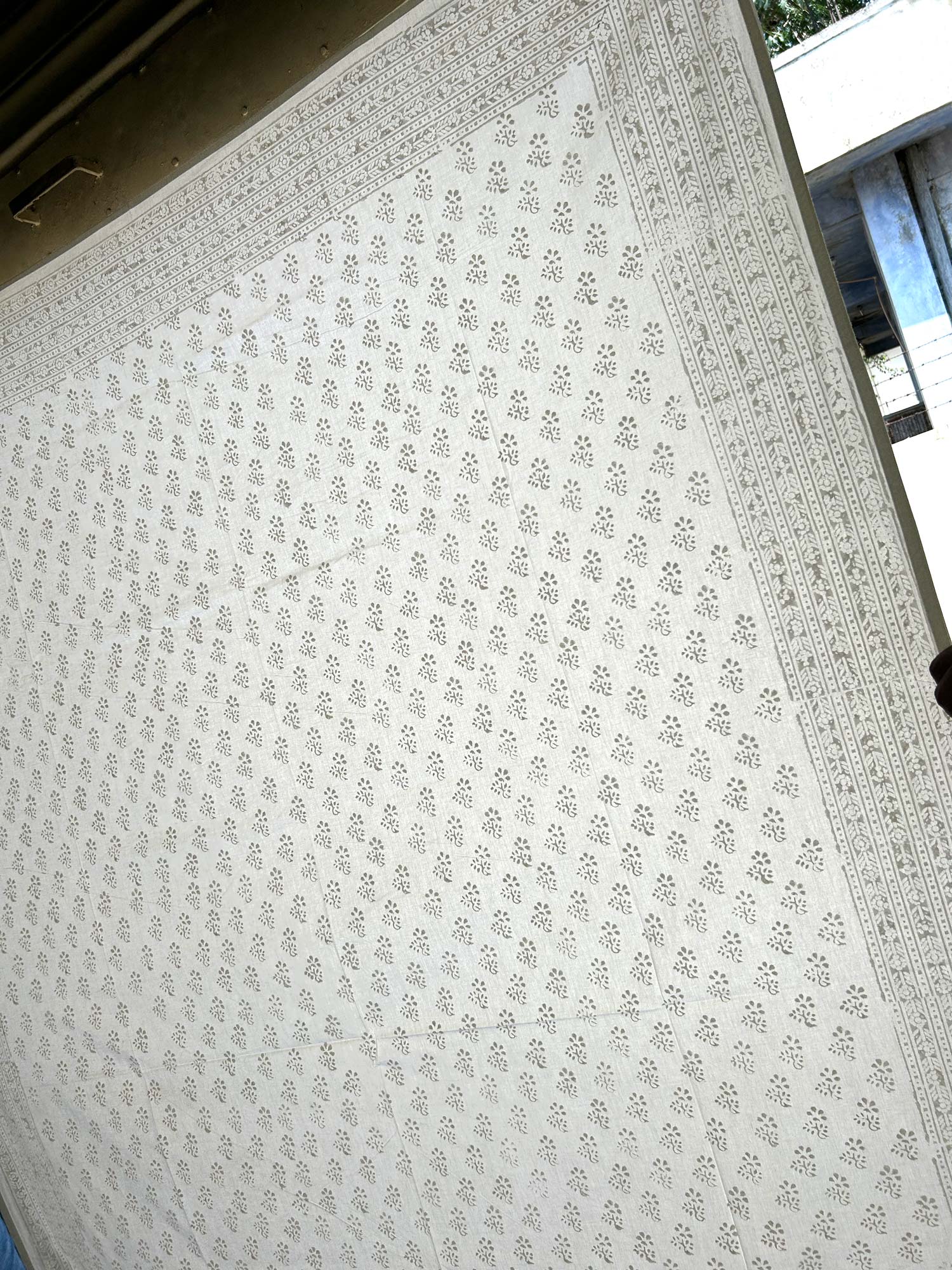 Tischdecke aus Baumwolle, weiß, B 220 cm, L 150 cm von fischer's lagerhaus