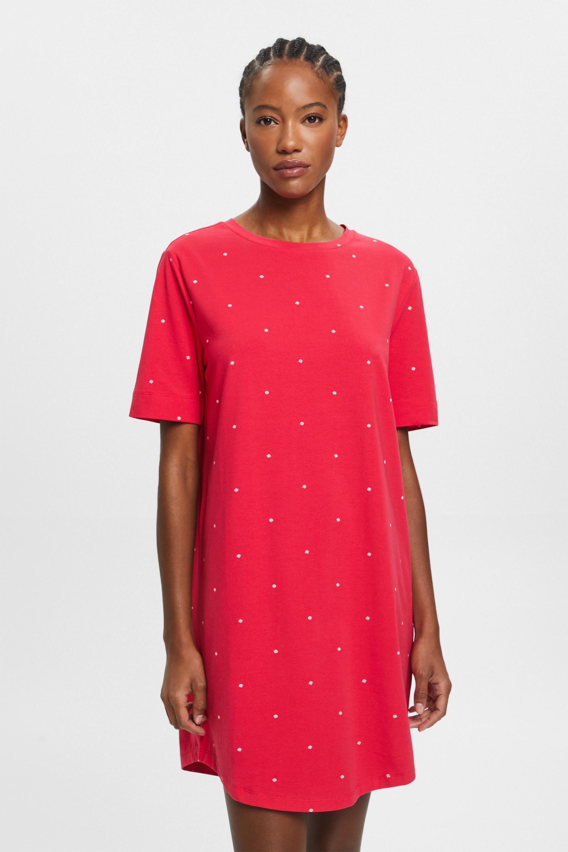 Chemise de nuit à motif all-over
