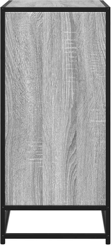 vidaXL - Dressoir - Grijs - Bewerkt Hout - Industrieel Ontwerp