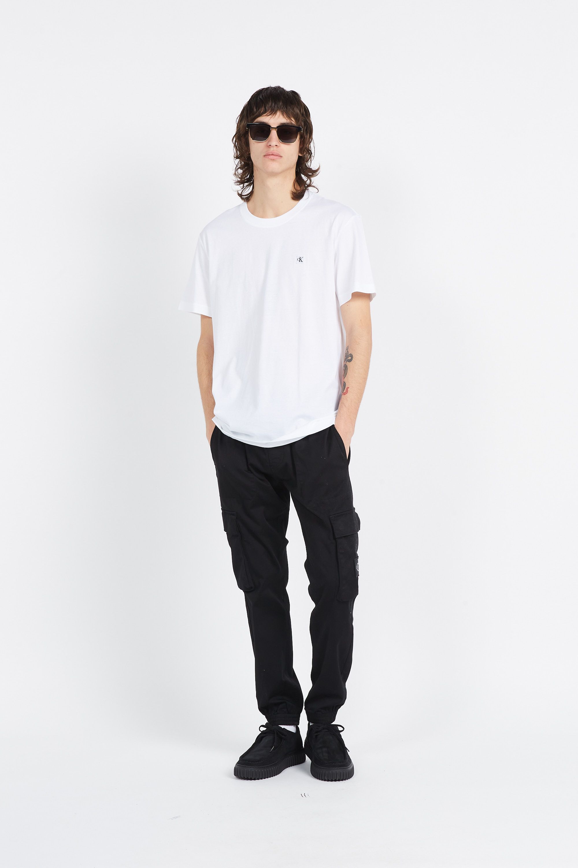 CALVIN KLEIN JEANS Cargo SKINNY WASHED CARGO Noir
