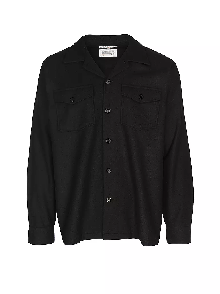 NUDIE JEANS Hemd VINCENT schwarz