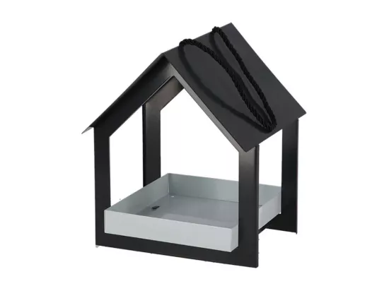 Mangeoire suspendue anthracite/blanc - Esschert Design