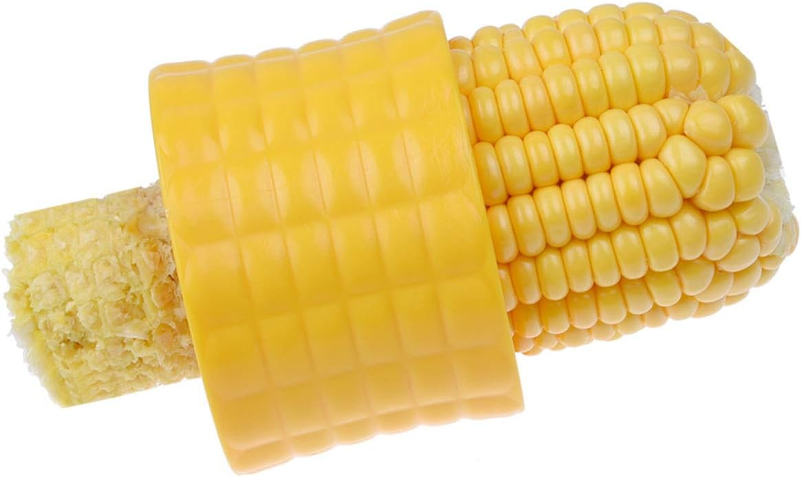 Mais Schäler Maiskolben Hobler Küchenhilfe Corn Stripper Maisschneider - Gelb