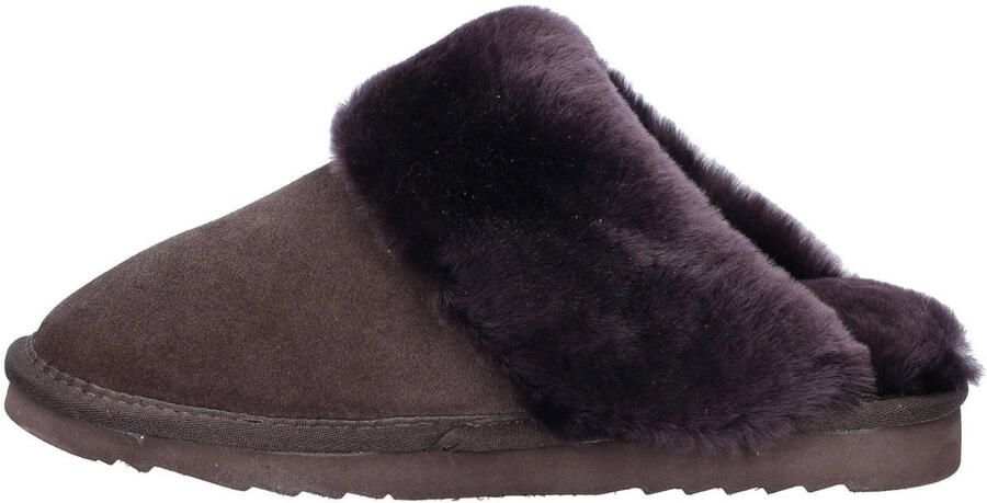 Warmbat Australia suède pantoffels bruin