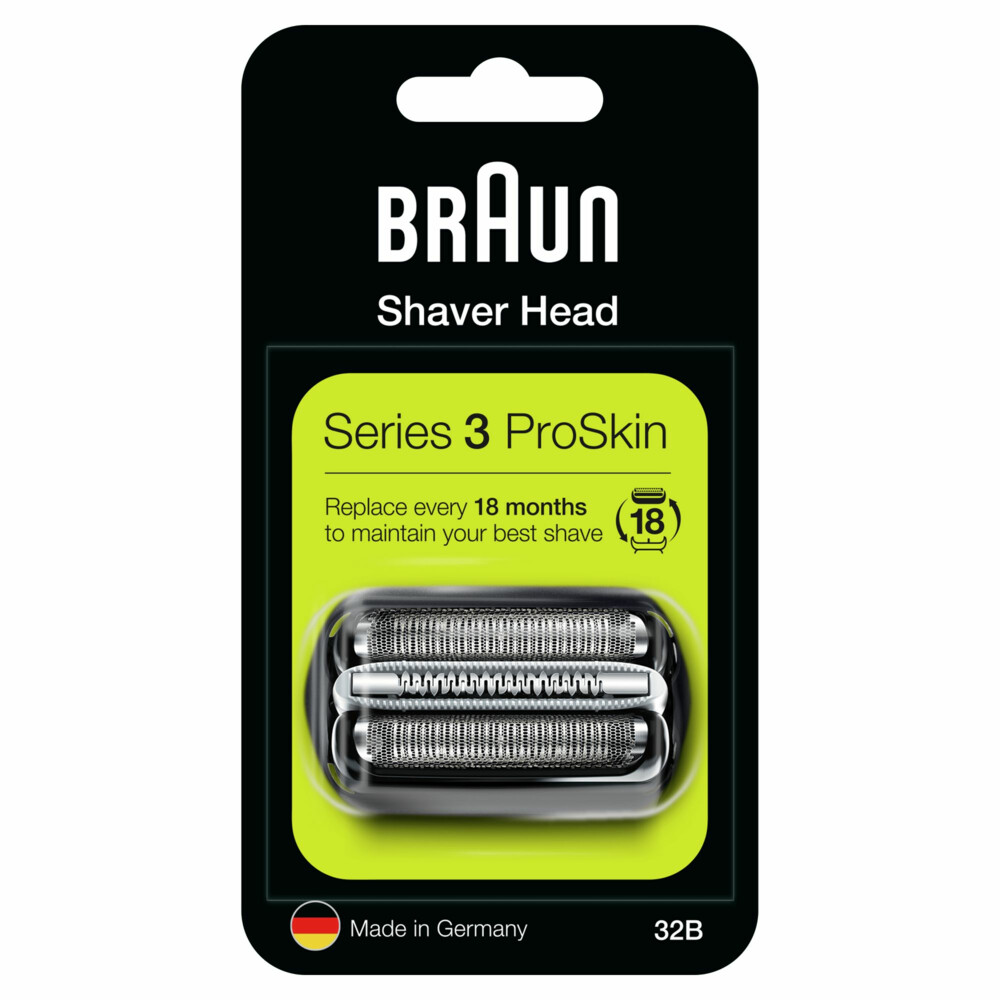 Braun Elektrisch Scheerapparaat Vervangingskop Series 3 32B Zwart