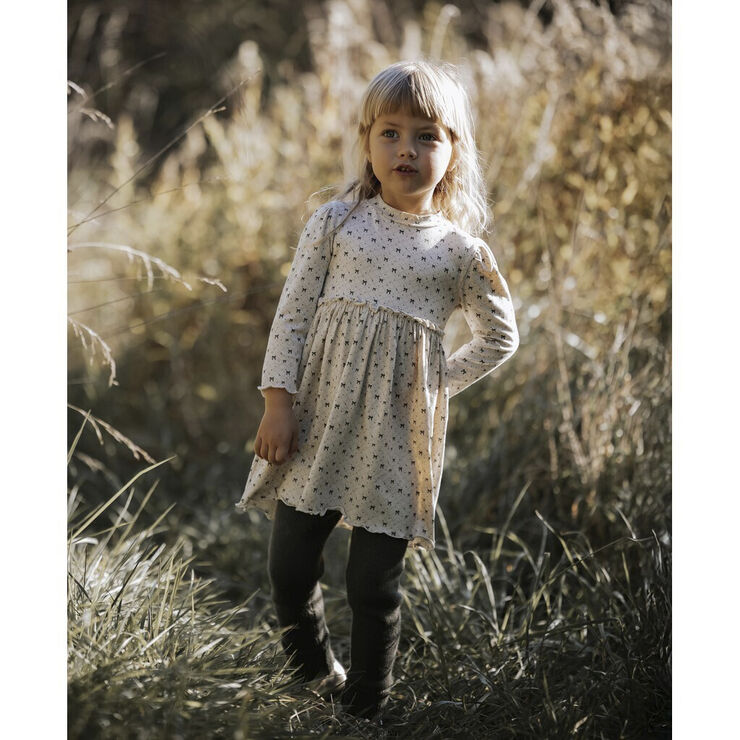 Fliink KELLY LS DRESS Sandshell aop.