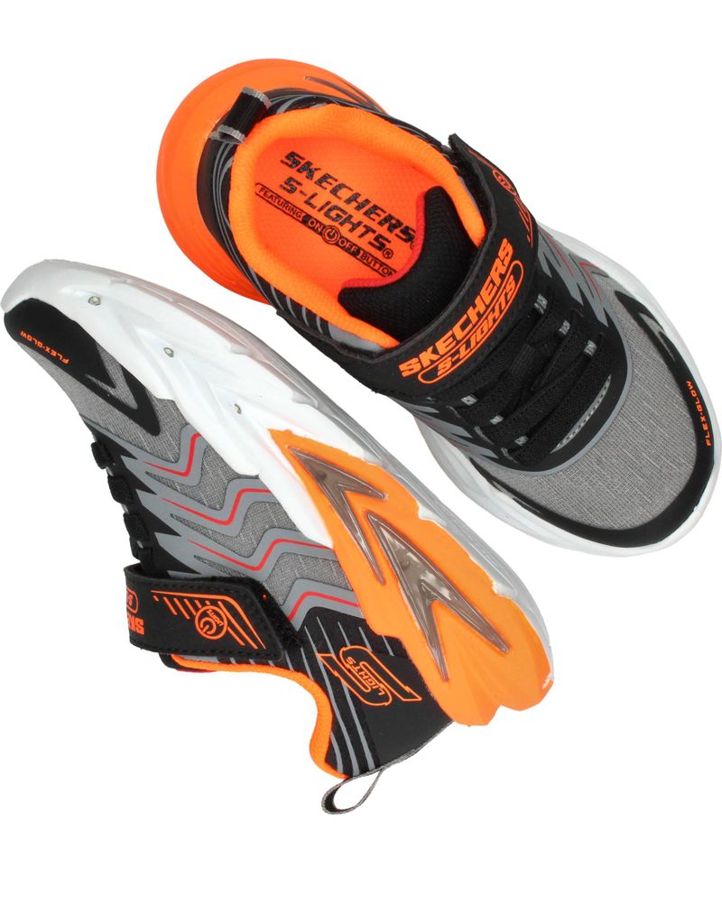 Skechers Flex Glow Ultra Sneakers Grijs Jongens