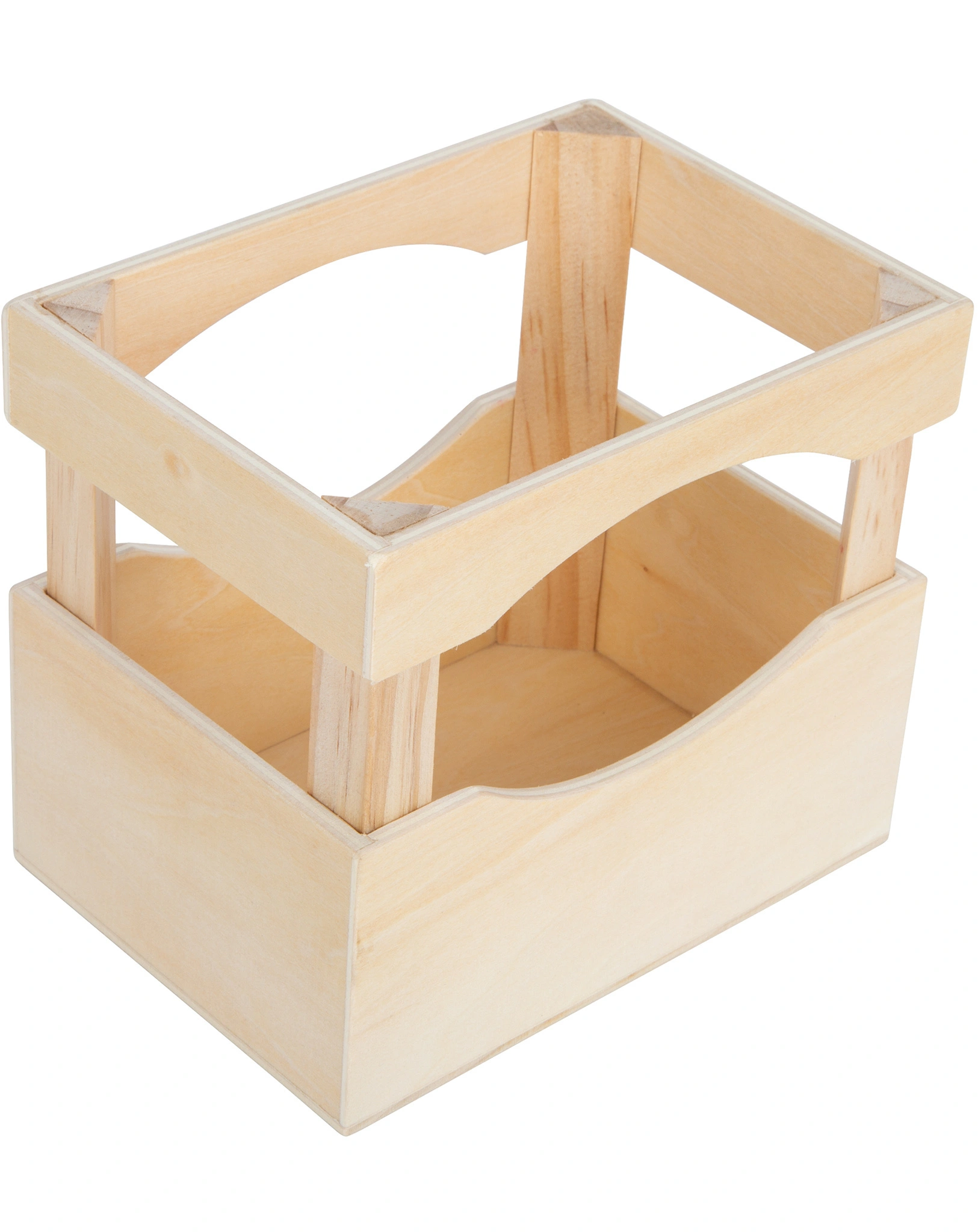 Kaufladen-Zubehör FRESH - FLASCHENKISTE 7-teilig aus Holz