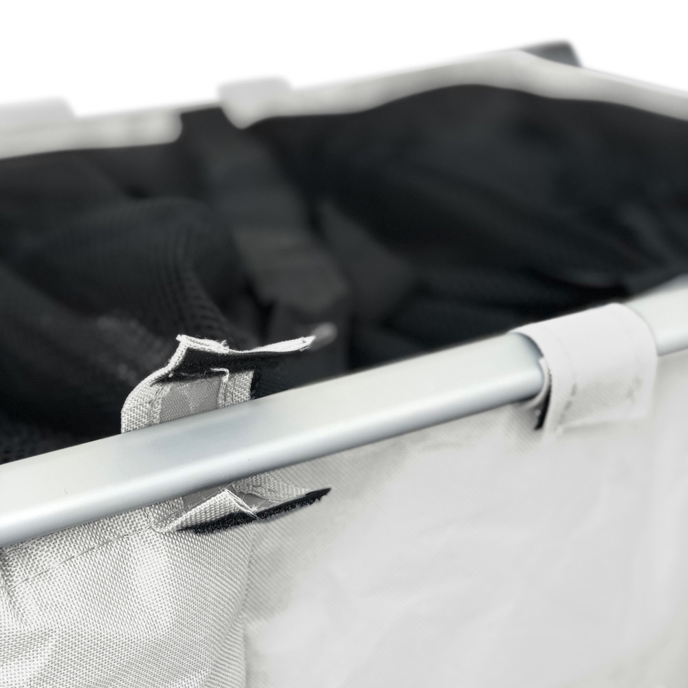 IVOL 3 vakken organizer wasmand - White