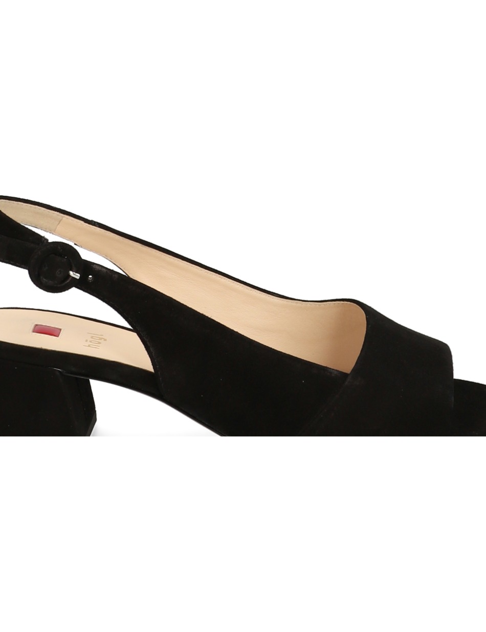 Veloursleder Sandale