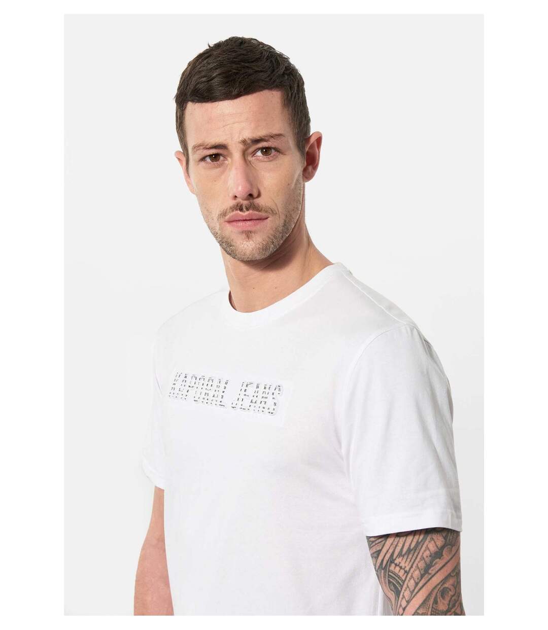 Tee shirt stretch à gros logo  -  Kaporal - Homme