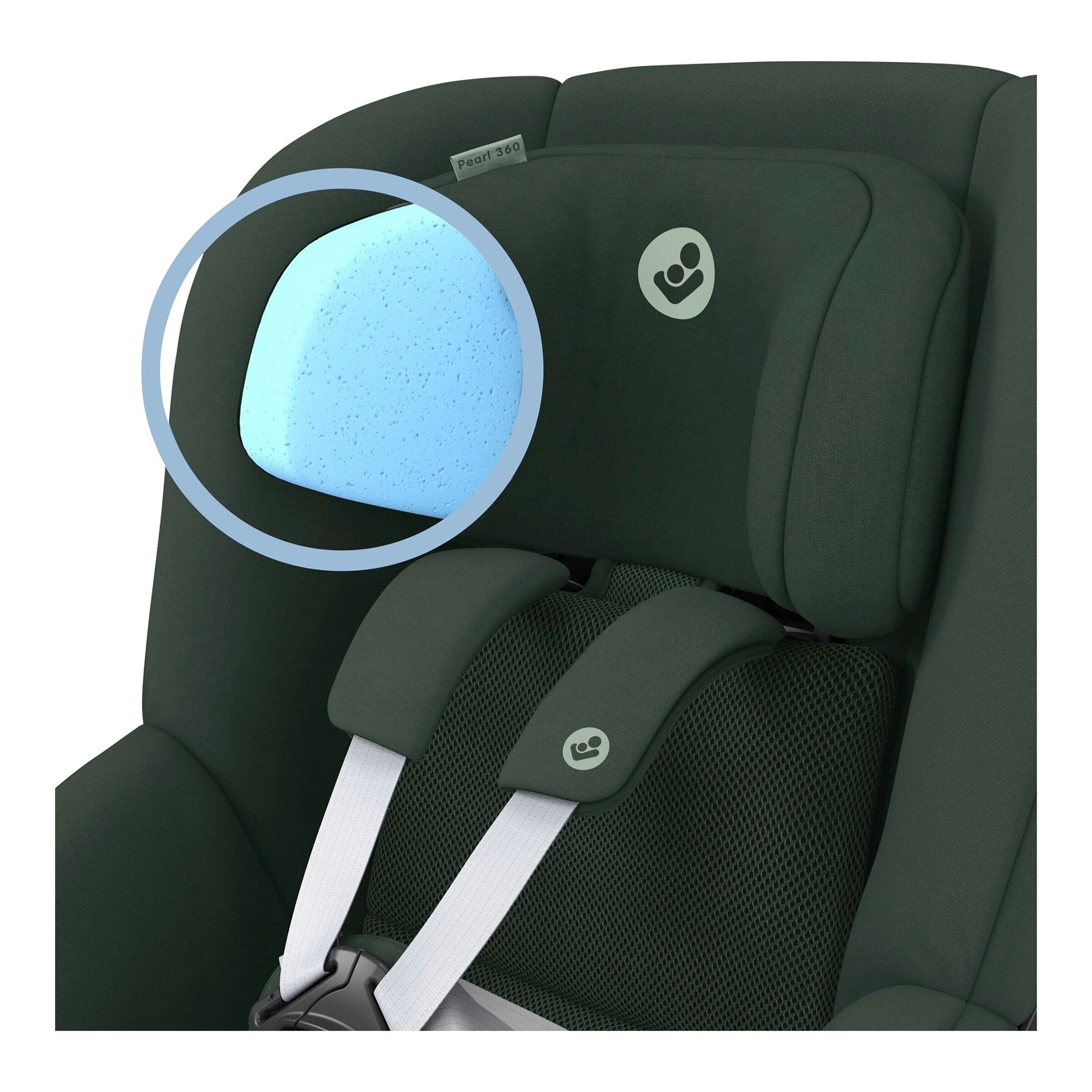 Maxi-Cosi Babyschale Pebble 360 inkl. Kindersitz Pearl 360 und Isofix-Basis FamilyFix 360 essential green
