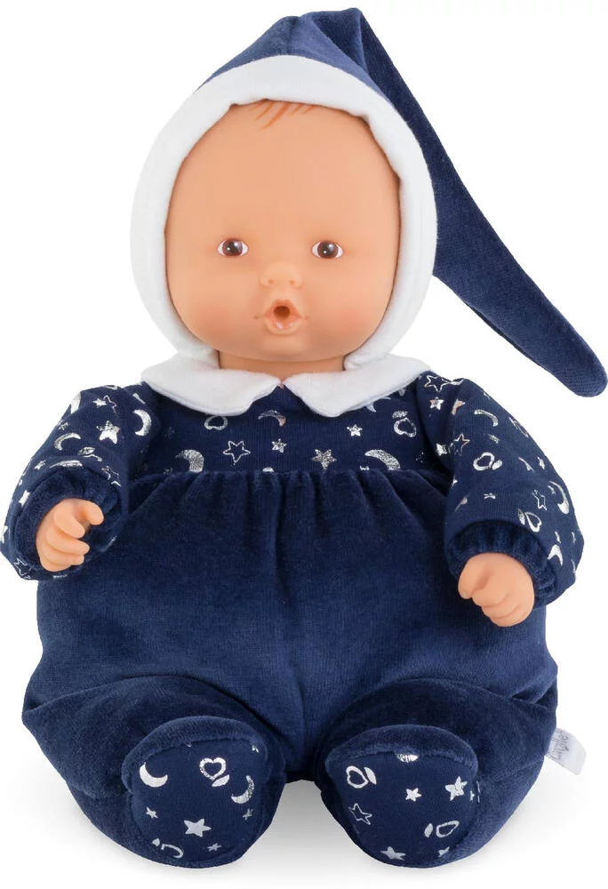 DOUDOU - BABIPOUCE NUIT ETOILEE -  MON DOUDOU  COROLLE  - 28  CM