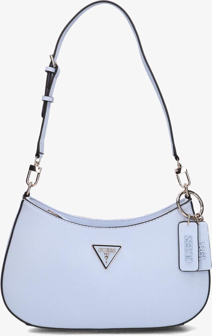 GUESS blauwe guess schoudertas noelle top zip shoulder bag