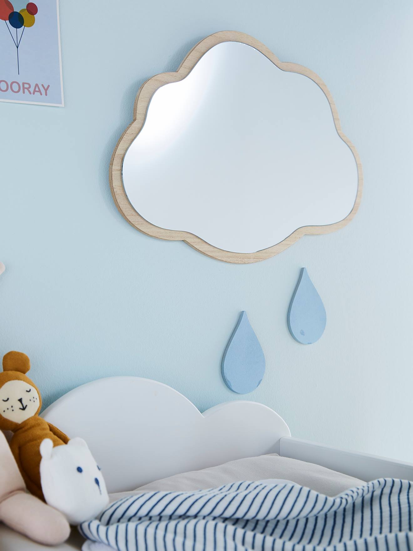 Bege Cloud Mirror, textura média lisa