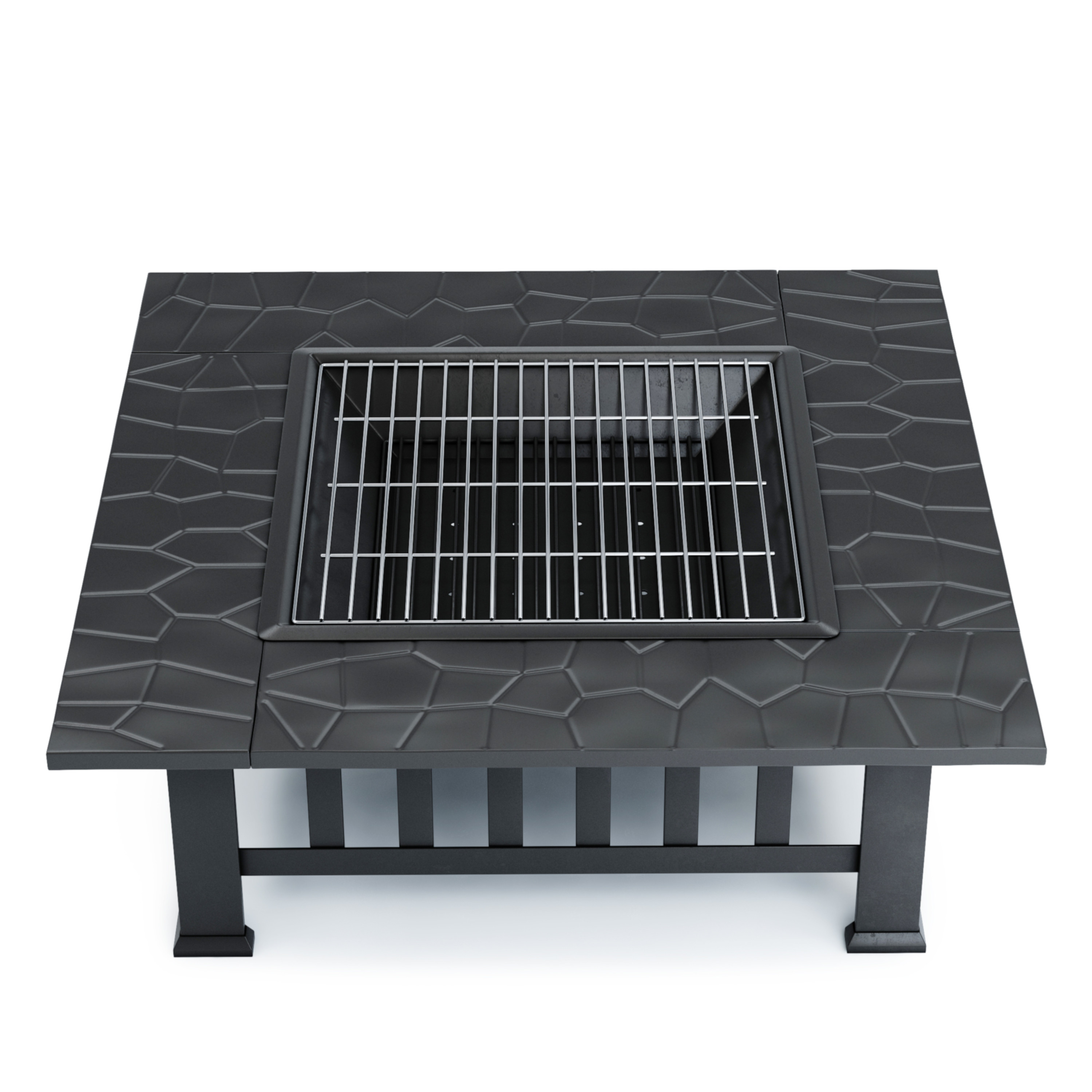 Feuerschale ERIS mit Grillrost 81 x 81 cm